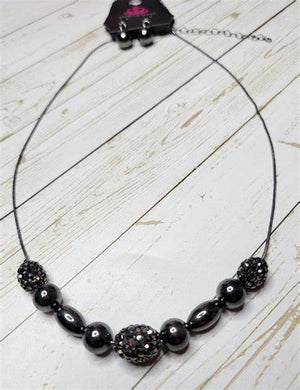 SPACE GLAM - BLACK NECKLACE
