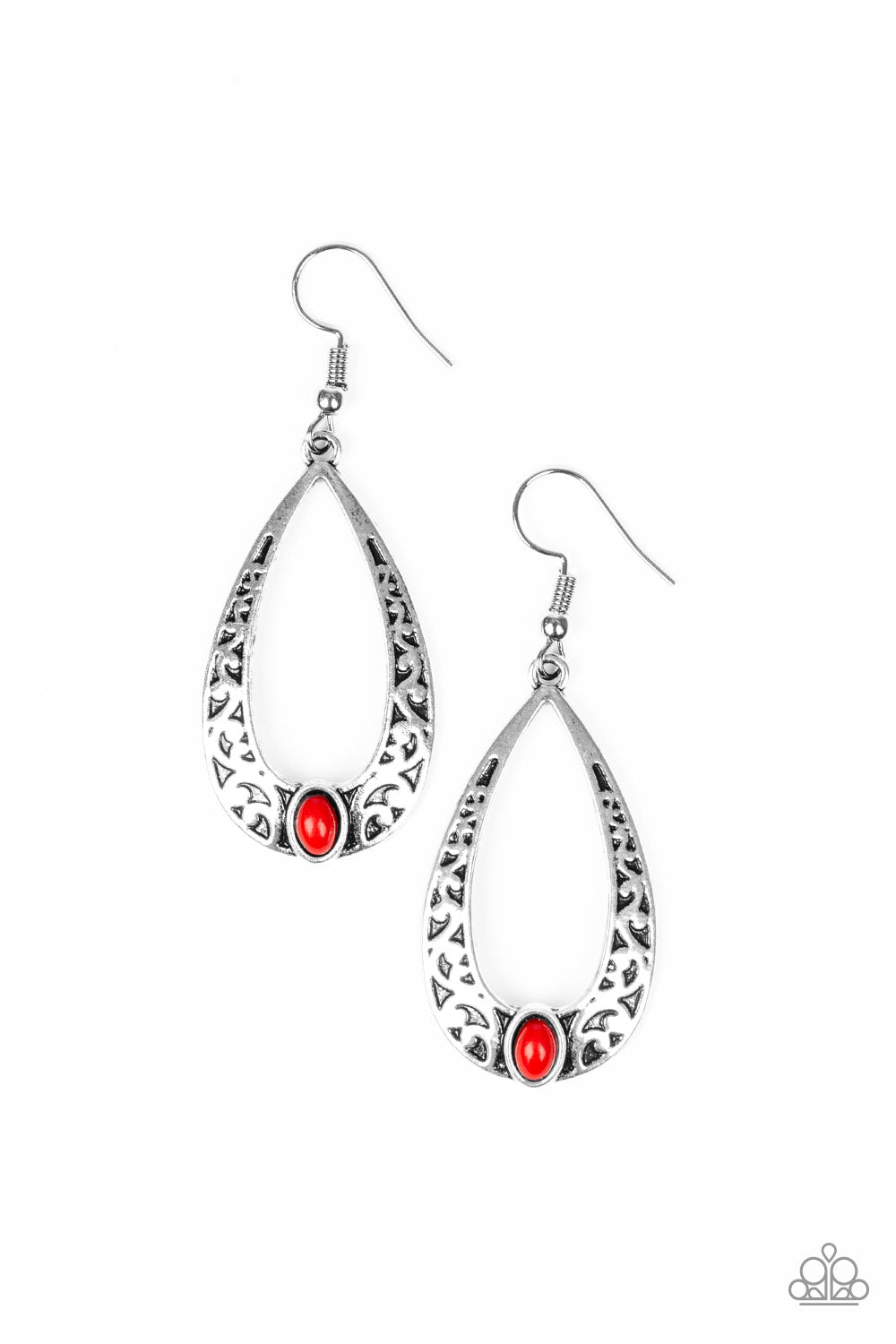 COLORFULLY CHARISMATIC  - RED EARRING