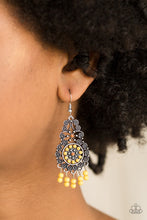 Load image into Gallery viewer, COURAGEOUSLY CONGO - YELLOW EARRING