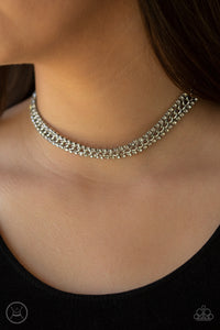 EMPO-HER-MENT  -  SILVER CHOKER NECKLACE