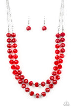 Load image into Gallery viewer, GLITTER GRATITUDE - RED NECKLACE