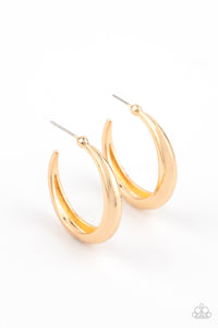 LAY IT ON THICK - GOLD POST HOOP EARRING