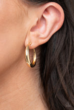 Load image into Gallery viewer, LAY IT ON THICK - GOLD POST HOOP EARRING