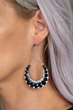 Load image into Gallery viewer, ONCE IN A SHOWTIME - BLACK EARRING