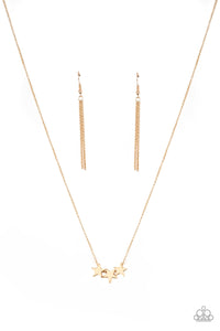 SHOOT FOR THE STARS - GOLD NECKLACE