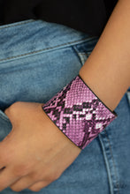 Load image into Gallery viewer, THE REST IS HISS-TORY - PURPLE URBAN WRAP BRACELET
