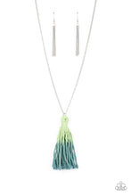 Load image into Gallery viewer, TOTALLY TASSELED - GREEN NECKLACE