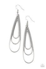 Load image into Gallery viewer, TRIPLE RIPPLE - SILVER EARRING