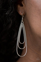 Load image into Gallery viewer, TRIPLE RIPPLE - SILVER EARRING