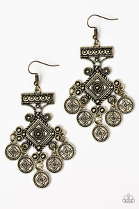 UNEXPLORED LANDS - BRASS EARRING