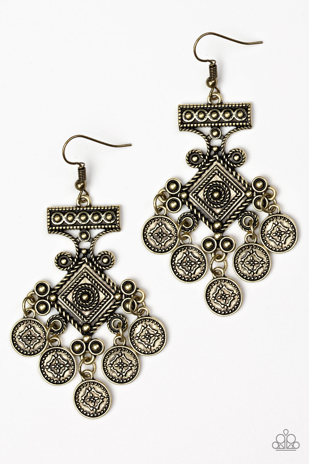 UNEXPLORED LANDS - BRASS EARRING