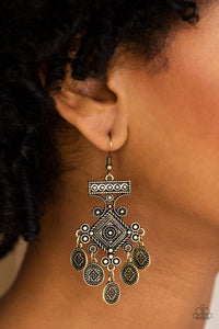 UNEXPLORED LANDS - BRASS EARRING