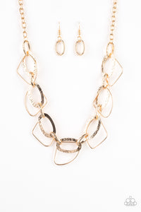 TRIPLE TRIFECTA - BROWN NECKLACE