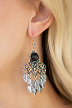 Load image into Gallery viewer, A BIT ON THE WILDSIDE - BLACK EARRING