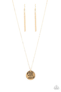 ALL YOU NEED IS TRUST - GOLD NECKLACE