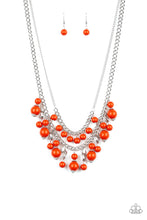Load image into Gallery viewer, BEAUTIFULLY BEADED - ORANGE NECKLACE