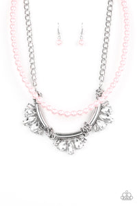 BOW BEFORE THE QUEEN - PINK NECKLACE