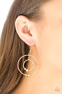 CENTER OF ATTRACTION - GOLD EARRING