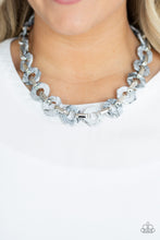 Load image into Gallery viewer, FASHIONISTA FEVER - GRAY ACRYLIC NECKLACE