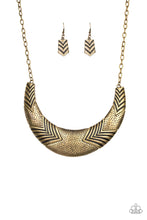 Load image into Gallery viewer, GEOGRAPHIC GODDESS - BRASS NECKLACE