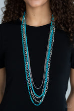 Load image into Gallery viewer, INDUSTRIAL VIBRANCE - BLUE NECKLACE