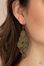 Load image into Gallery viewer, LOUD AND LEAFY - BRASS EARRING