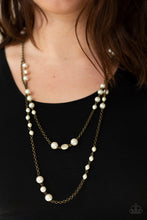 Load image into Gallery viewer, PEARL PROMENADE - BRASS NECKLACE