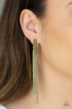 Load image into Gallery viewer, RADIO WAVES - BRASS POST EARRING