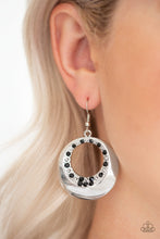 Load image into Gallery viewer, RINGED IN REFINEMENT - BLACK EARRING