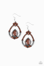 Load image into Gallery viewer, VOGUE VOYAGER - BROWN EARRING