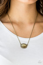 Load image into Gallery viewer, ANYTHING GLOWS - BRASS NECKLACE
