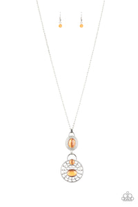 HOOK, VINE, AND SINKER - ORANGE NECKLACE