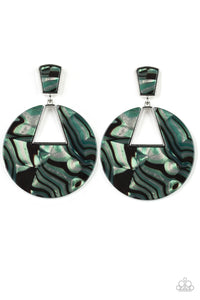 LET HEIR RIP!  - GREEN ACRYLIC POST EARRING