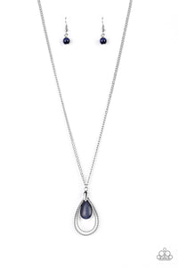 TEARDROP TRANQUILITY - BLUE NECKLACE