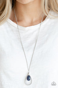 TEARDROP TRANQUILITY - BLUE NECKLACE