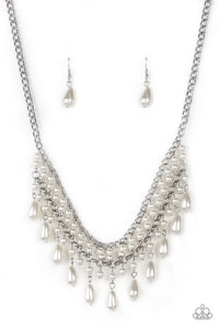 THE GUEST LIST  - WHITE TEARDROP PEARL NECKLACE