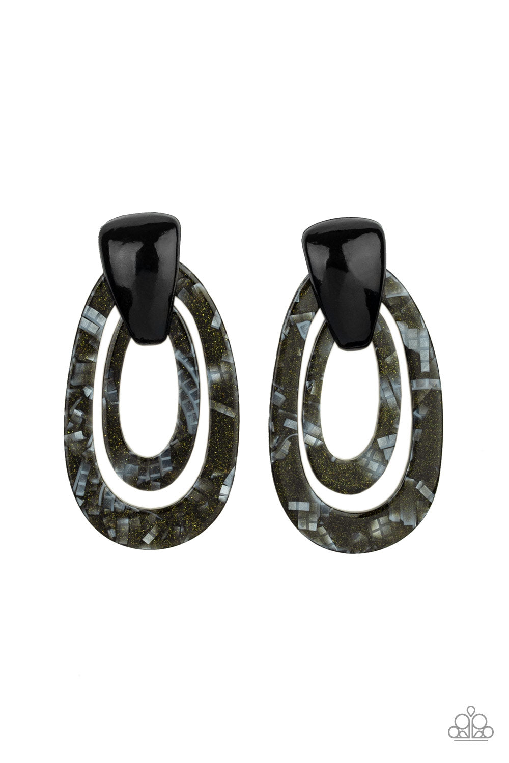 THE HAUTE ZONE - BLACK ACRYLIC POST EARRING