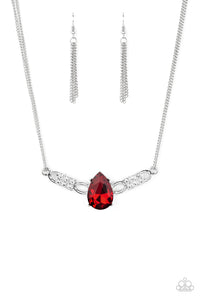 WAY TO MAKE AN ENTRANCE - RED NECKLACE
