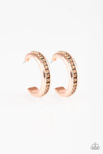 Load image into Gallery viewer, 5TH AVENUE FASHIONISTA - COPPER POST HOOP EARRING