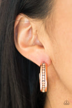 Load image into Gallery viewer, 5TH AVENUE FASHIONISTA - COPPER POST HOOP EARRING