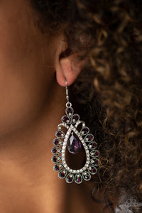 ALL ABOUT BUSINESS - PURPLE EARRING