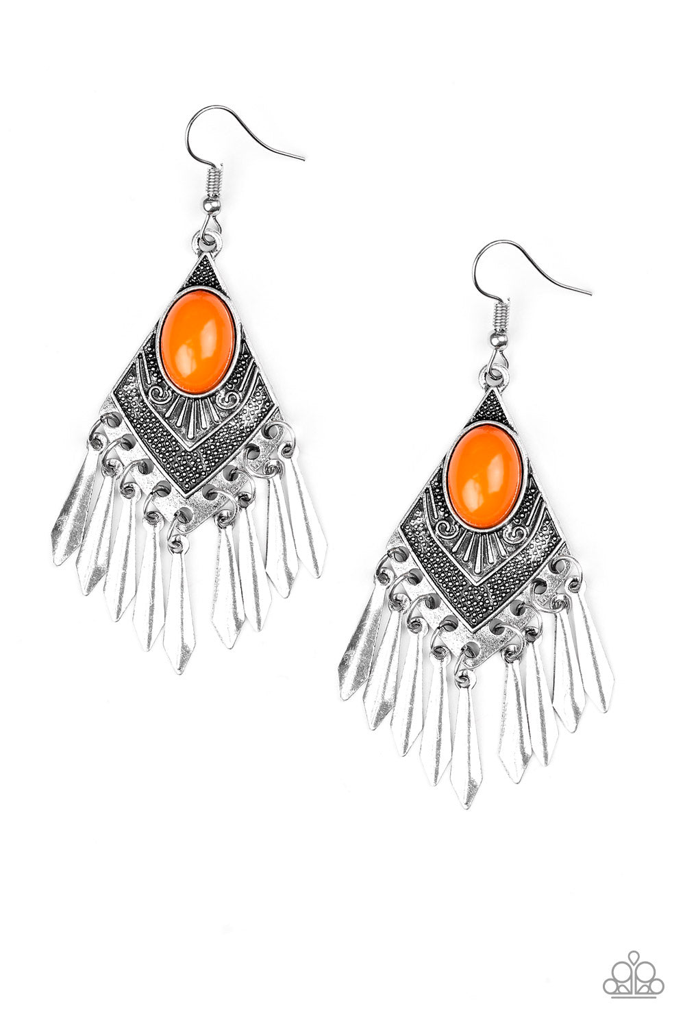 MOSTLY MONTE-ZUMBA  -  ORANGE EARRING