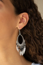 Load image into Gallery viewer, ONE WAY FLIGHT - BLACK EARRING