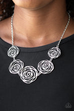 Load image into Gallery viewer, ROSY ROSETTE - SILVER NECKLACE