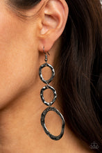Load image into Gallery viewer, SO OVAL IT!  -  BLACK EARRING