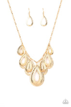 Load image into Gallery viewer, TEARDROP TEMPEST - GOLD NECKLACE