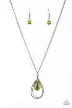 Load image into Gallery viewer, TEARDROP TRANQUILITY - GREEN NECKLACE