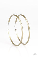 Load image into Gallery viewer, 5TH AVENUE ATTITUDE - BRASS POST HOOP EARRING