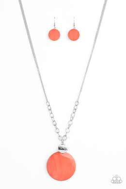 A TOP-SHELLER - ORANGE NECKLACE