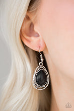 Load image into Gallery viewer, ABSTRACT ANTHROPOLOGY - BLACK EARRING